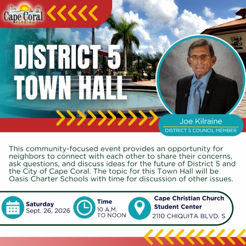 Council Member Kilraine to Host District 5 Town Hall September 26