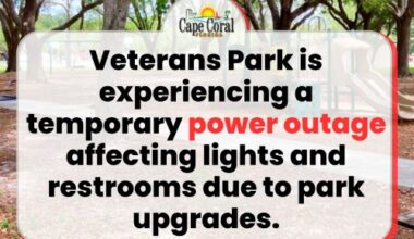 Veterans Park Experiences Temporary Power Outage