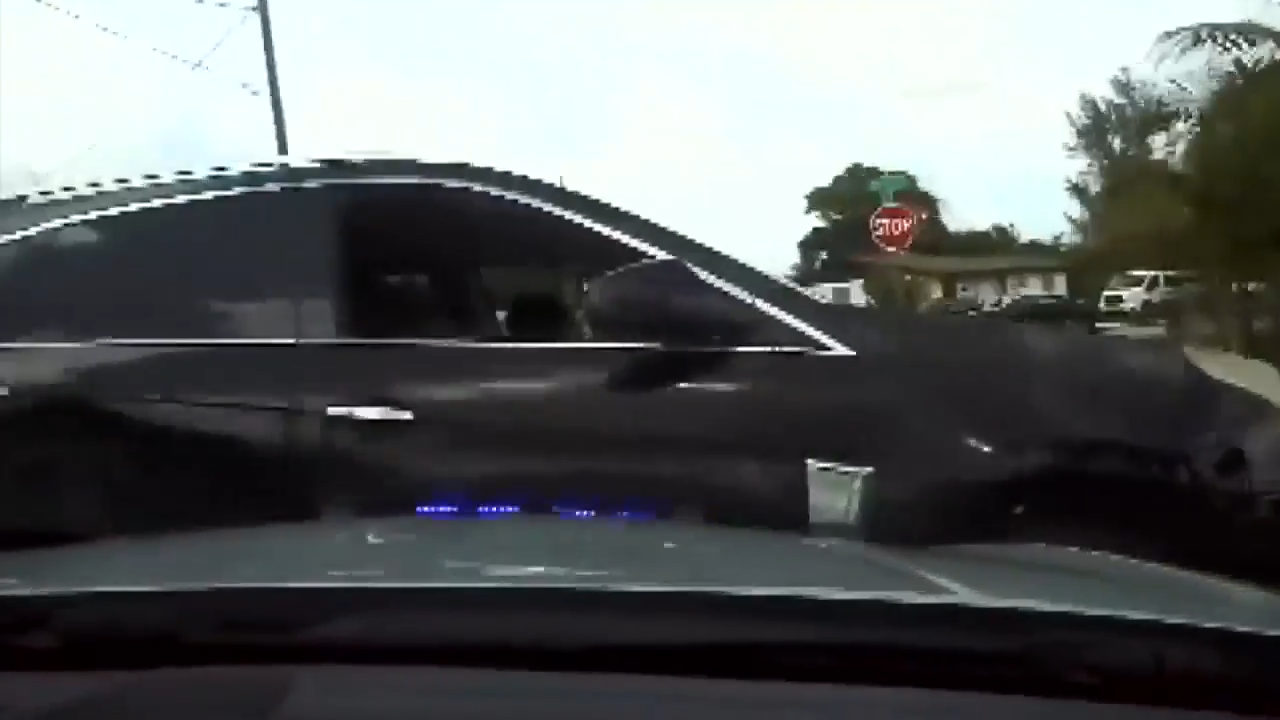 Dashcam video shows pursuit of stolen SUV, arrest of 26-year-old man in Miami Gardens - WSVN 7News | Miami News, Weather, Sports