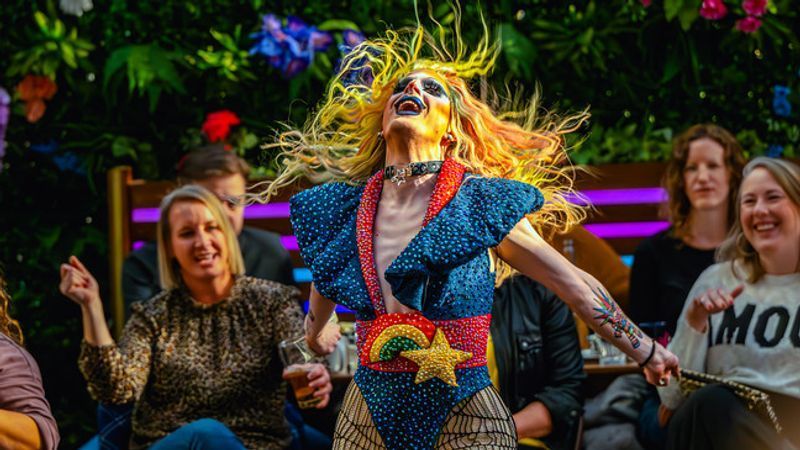 Drag performers are shown in a file photo. A federal appeals court has cleared the way for Florida to enforce a law restricting children from attending sexually explicit live performances, including certain drag shows. (Image: Andrew Meade / Seattle Refined)