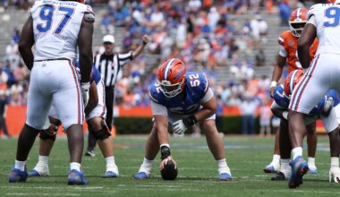Jon Sumrall sees growth from two Florida football offensive linemen