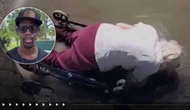 Elderly woman falls in the the road — then a stranger stopped