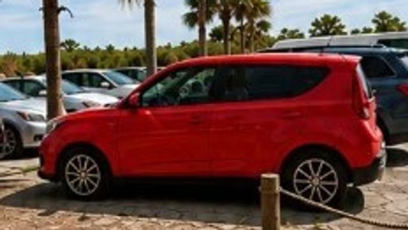 Pritham's red Kia Soul (Courtesy of the Greenville Police Department)