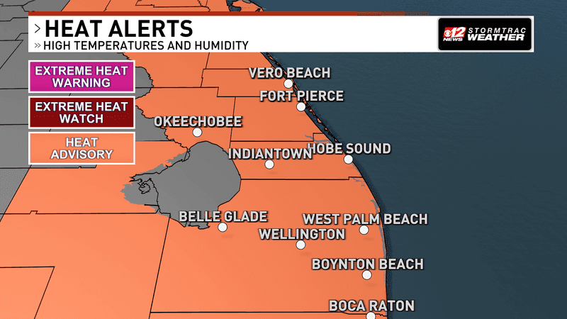 A prolonged stretch of dangerous heat is beginning across South Florida, with heat index values potentially climbing above 110 degrees today and little meaningful relief expected through at least early next week. (WPEC)