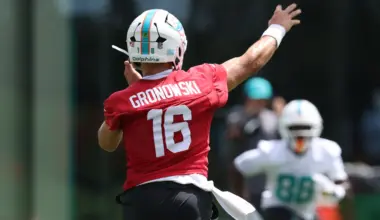 Miami Dolphins cut former Iowa football QB Mark Gronowski