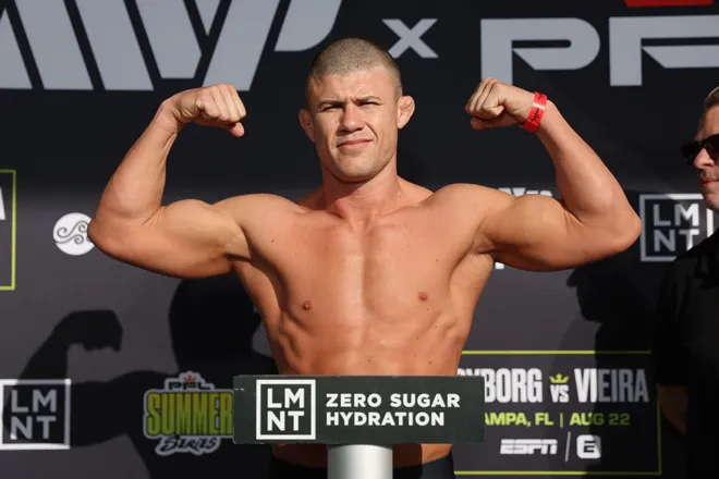 Natan Schulte - PFL Tampa ceremonial weigh-ins