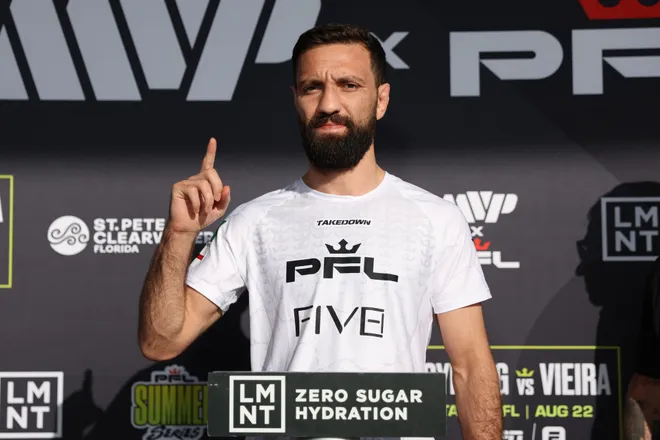 Javid Basharat - PFL Tampa ceremonial weigh-ins