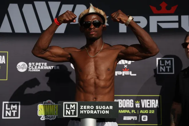 Nkosi Ndebele - PFL Tampa ceremonial weigh-ins