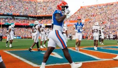 Florida football's Jadan Baugh among top prospects in NFL mock draft