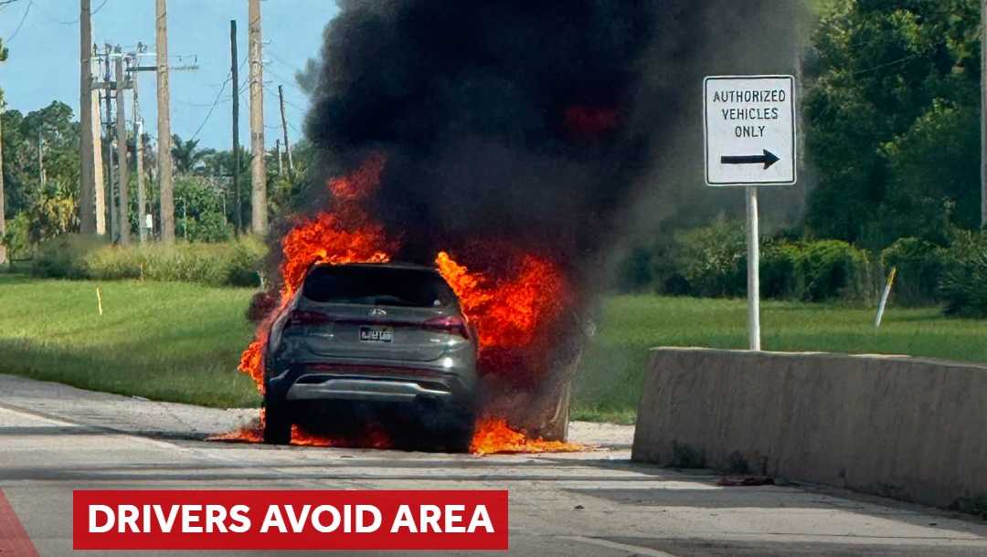 Vehicle fire shuts down northbound Florida turnpike in Martin County