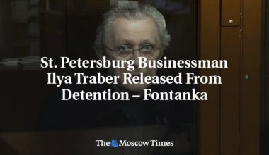 St. Petersburg Businessman Ilya Traber Released From Detention – Fontanka