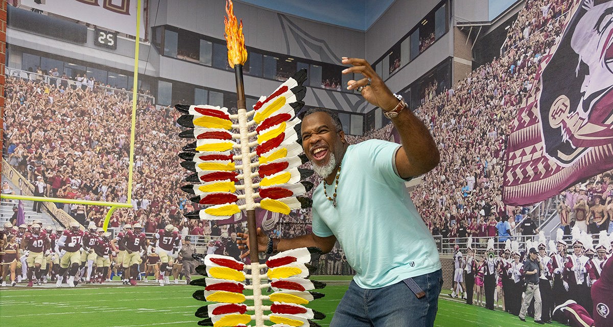 Florida State University invites travelers to 'plant the spear' at Tallahassee International Airport