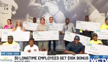 Something Good: 30 longtime Waste Pro employees get $10K bonus