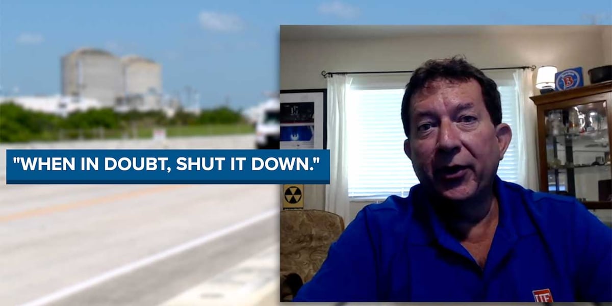 'No cause for worry': Nuclear engineering professor shares thoughts on reactor shutdown at St. Lucie plant
