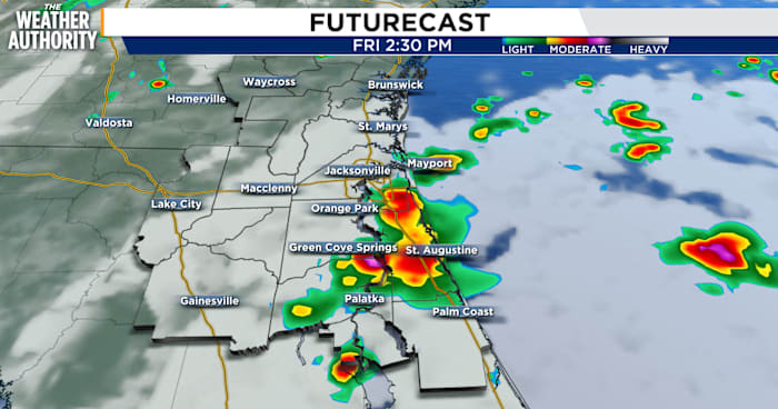 Friday’s forecast brings more rain, stormy weather to Northeast Florida, Southeast Georgia