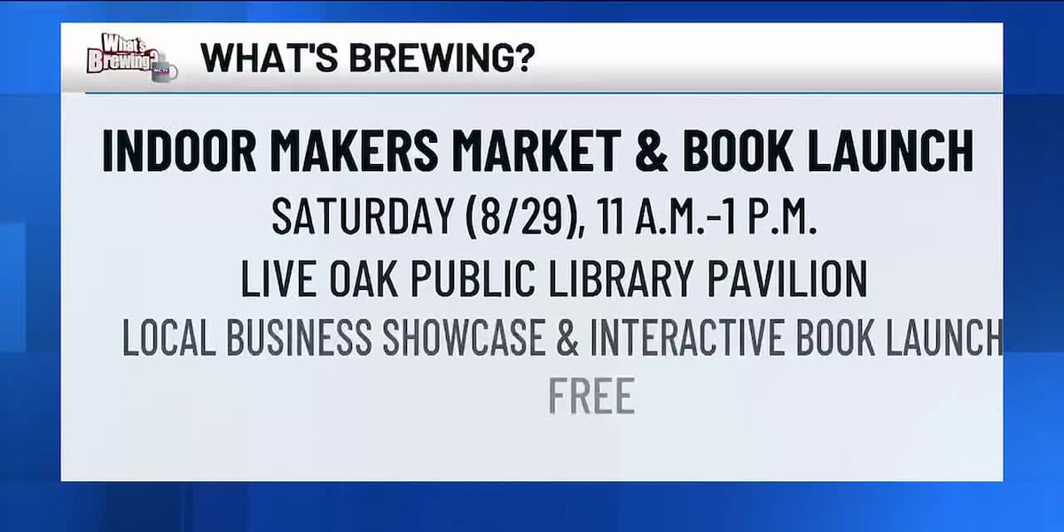 What’s Brewing - Indoor Makers Market & Book Launch