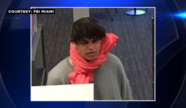 FBI releases photos of Bank of America robber with distinctive hairstyle, believes subject has local ties - WSVN 7News | Miami News, Weather, Sports