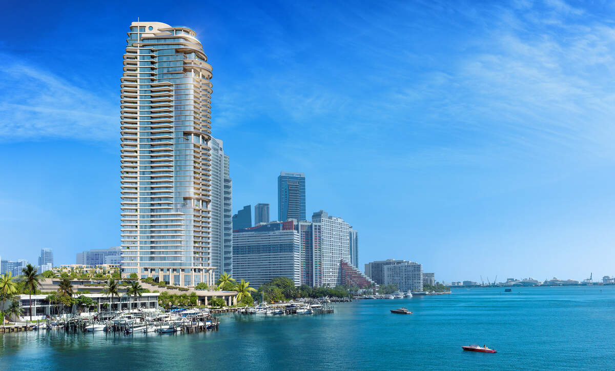 The St. Regis Residences, Miami, where a penthouse unit just went under contract for $47 million, is expected to be completed in 2027.