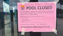 Bucky Dent Water Park had just reopened on July 31 after seven years. But on Wednesday, a pink notice from the Florida Department of Health greeted visitors at the door.