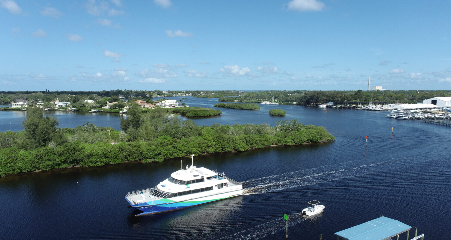 The Bay Breeze arrived in Tarpon Springs Monday
