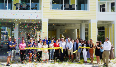 Beachview Villas celebrates rebuild with SanCap Chamber ribbon-cutting