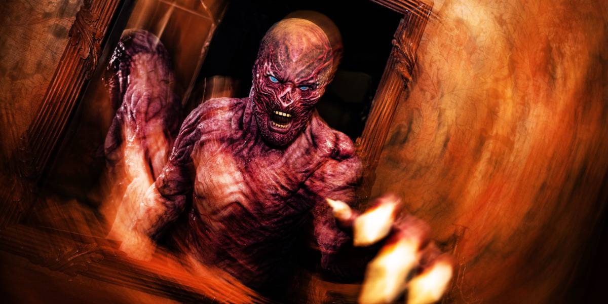 Vecna coming out of a wall in the Stranger Things 4 house