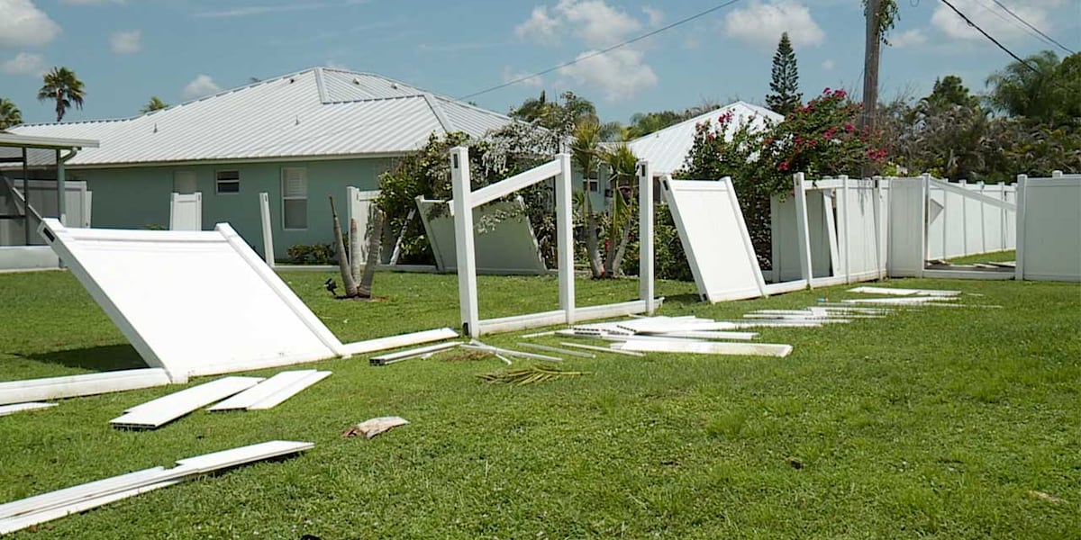 EF-0 tornado tears through Port St. Lucie, residents clean up debris and damaged structures