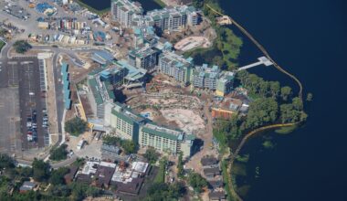 Construction Update: Disney's Lakeshore Lodge Pool Area and Lazy River Progressing Fast