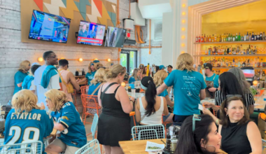 Wigs and Drinks: Jaguars fans kick off football season with first-ever ‘Quarterback Crawl’ in San Marco