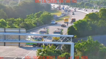 Traffic was being diverted to the Palmetto Expressway (State Road 826) northbound.
