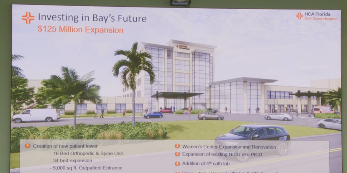 HCA Florida Gulf Coast Hospital announces $125 million expansion