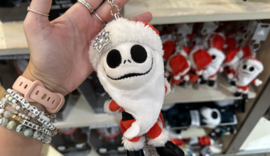 A new Santa Jack Skellington plush keychain has arrived at Disney Springs ahead of the holiday season at Walt Disney World.