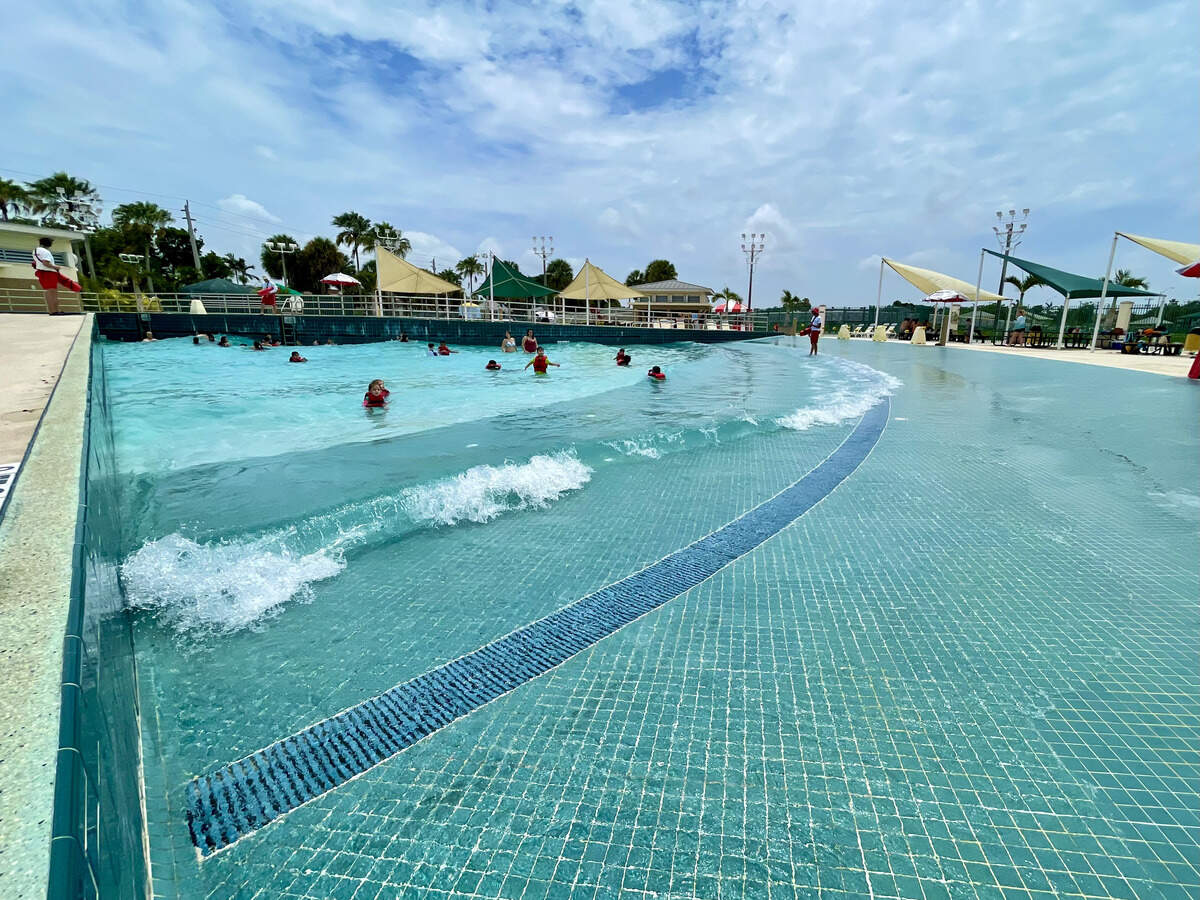 Records show the wave pool at McDonald Park was rated unsatisfactory in May after Florida Department of Health inspectors found that equipment had been changed without state approval. The violation did not result in the pool’s closure.