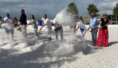County, town officials celebrate groundbreaking for Fort Myers Beach Pier