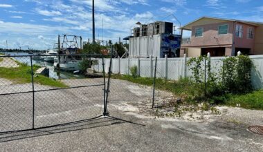 The narrow strip of property with a fish hosue is located at 545 150th Avenue and currently splits two lots owned by Madeira Beach. (Spectrum News)