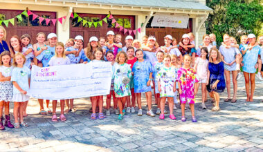 Camp Sunshine counselors and campers with Board President Drew Haramis