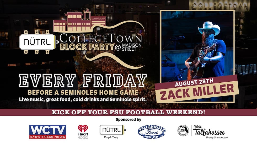 Nutrl CollegeTown Block Party kicks off Friday ahead of FSU home game
