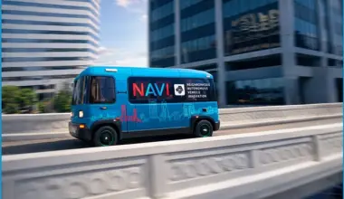 Jacksonville Transportation Authority's NAVI autonomous vehicle.