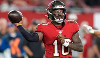 Bucs rookie quarterback Jalon Daniels attempts a pass during Tampa Bay's preseason game against Kansas City on Saturday, Aug. 22. Daniels and the Bucs face Jacksonville Friday night to wrap up the preseason. (AP Photo/Chris O'Meara)