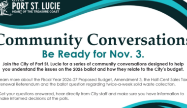 LIST: City of Port St. Lucie hosts community meetings leading up to election