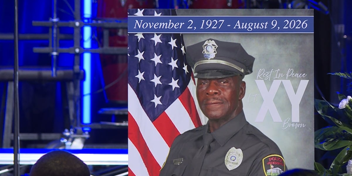 Beloved former Jacksonville Police Lt. XY Brown laid to rest after celebration of life