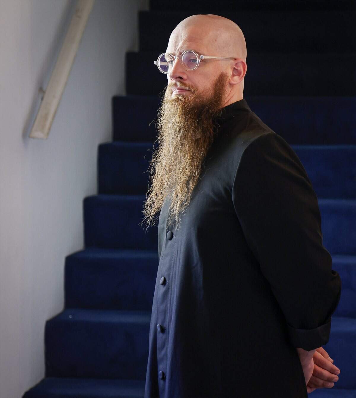 Rev. Jeff Hood, the spiritual advisor who has dedicated his pastoral career to counseling inmates on death row, is photographed before traveling to North Florida to be with William Silva, who is set to be executed on August 18, at Sunshine Cathedral on August 17, 2026, in Fort Lauderdale, Florida. Hood, who has clients all over the country, has been busier than usual this year - particularly with inmates in Florida, a state that has reached record-breaking execution numbers under Gov. Ron DeSantis.