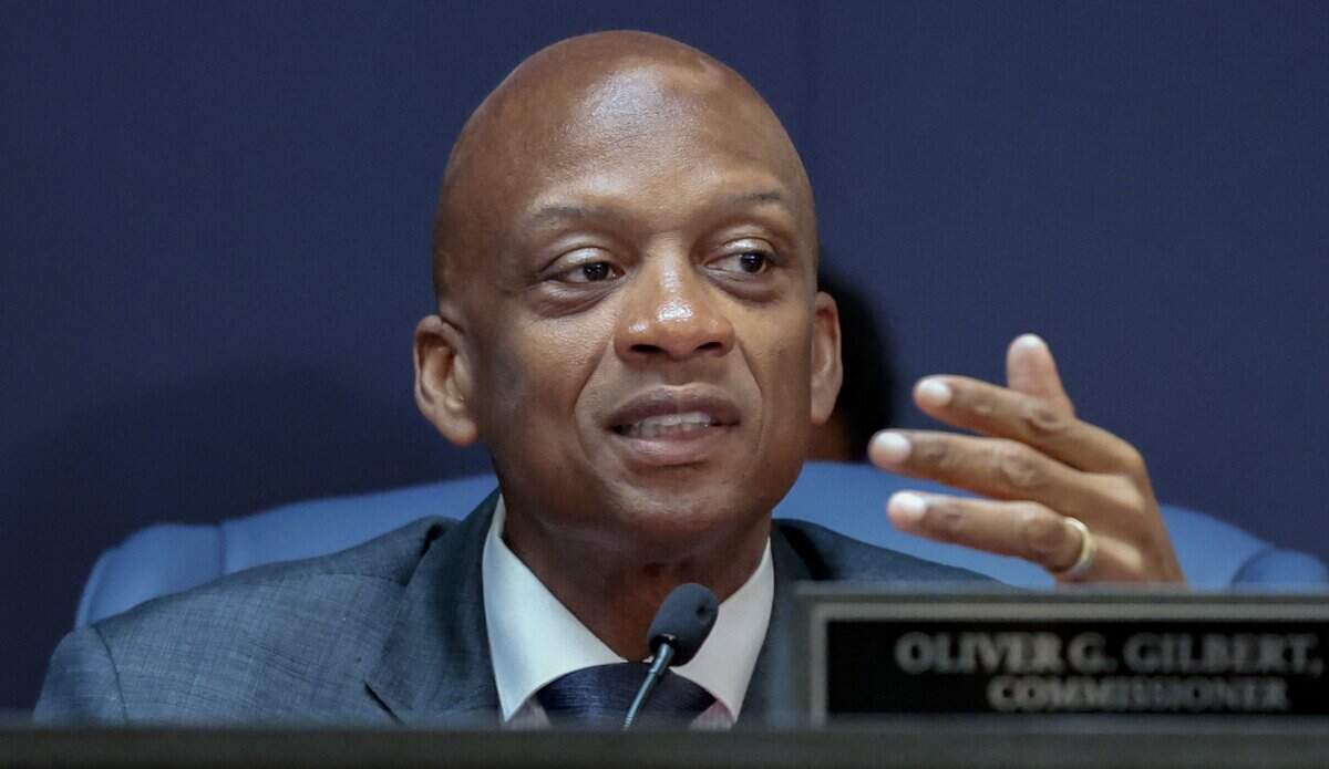 Miami-Dade Comissioner Oliver Gilbert, III speaks during Miami-Dade Mayor Daniella Levine Cava's 2026 budget proposal meeting at the Stephen P. Clark Government Center in Miami, Florida, on Thursday, September 4, 2025.
