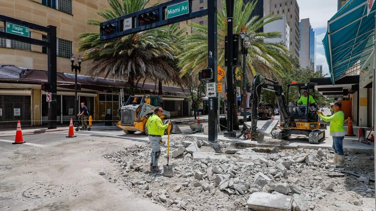 East Flagler street has reopened after years of on-off construction, though it's not quite done yet in downtown Miami on Tuesday, August 4, 2026.