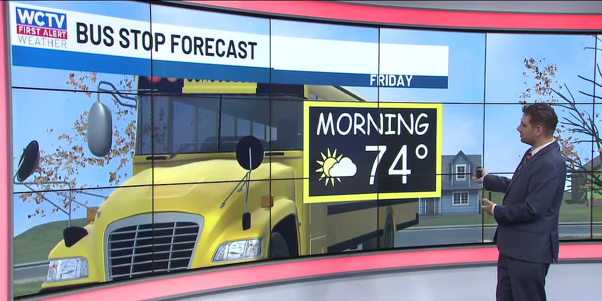 🚍Bus Stop Forecast: Austin is tracking warm start to the school day for Tallahassee, the Big Bend and South Georgia