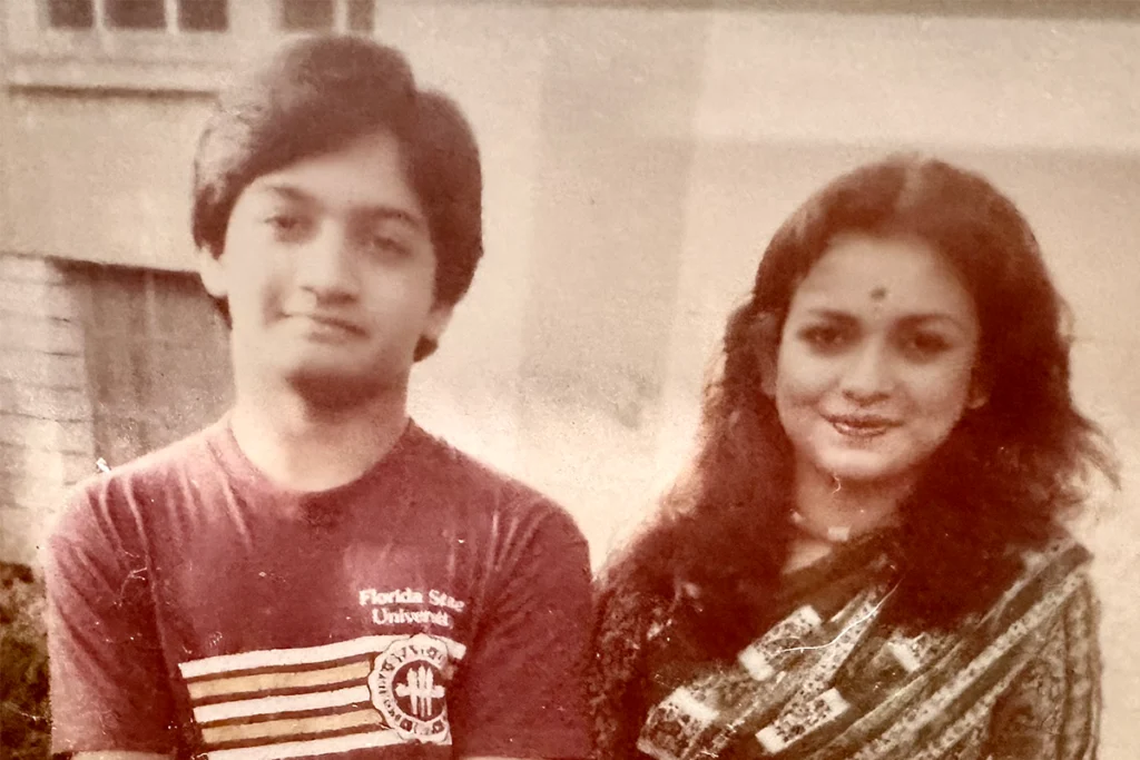 Moni Basu and her brother, Shantanu