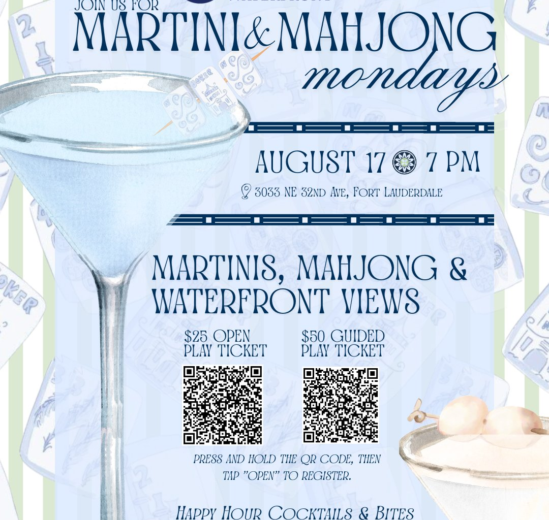 Martini & Mahjong Mondays at Shooters Waterfront