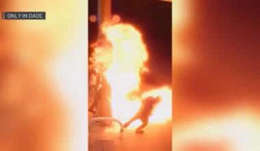 Video captures hooded suspect ignite explosion at Miami-Dade gas station – NBC 6 South Florida