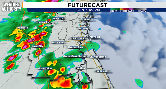 Heavy rain, strong storms forecast for Northeast Florida, Southeast Georgia through Tuesday