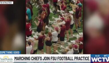 Something Good: Marching Chiefs join FSU football practice